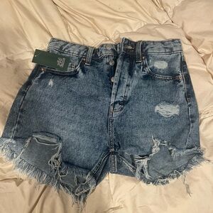 Wild Fable Frayed Hem Blue Jean Shorts